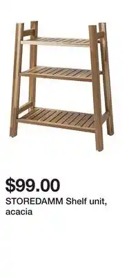 IKEA STOREDAMM Shelf unit, acacia offer