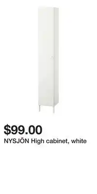 IKEA NYSJÖN High cabinet, white offer