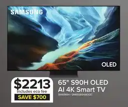 Leon's Samsung 65 OLED S90H 4K Vision AI Smart TV - QN65S90HAEXZC offer