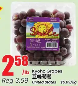 Btrust Supermarket Kyoho Grapes offer