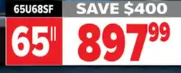2001 Audio Video 65U68SF Hisense 65 QLED MiniLED TV offer