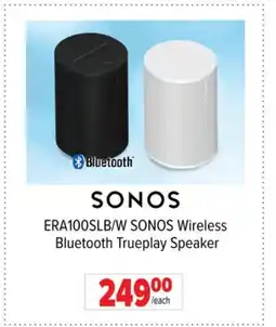 2001 Audio Video ERA100SLB/W SONOS Wireless Bluetooth Trueplay Speaker offer