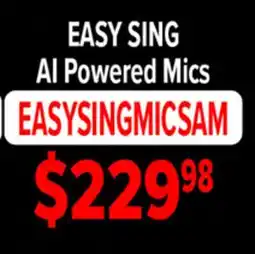 2001 Audio Video EASYSINGMICSAM EASY SING AI Powered Mics offer