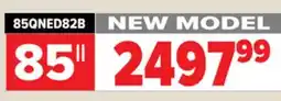 2001 Audio Video 85QNED82B LG 85 TV 4K QUANTUM DOT 120HZ offer