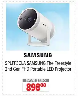 2001 Audio Video SPLFF3CLA SAMSUNG The Freestyle 2nd Gen FHD Portable LED Projector offer