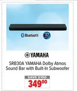 2001 Audio Video SRB30A YAMAHA Dolby Atmos Sound Bar with Built-In Subwoofer offer