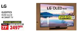 2001 Audio Video OLED77C5 OLED evo Ai 4K SMART TV offer