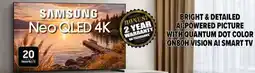 2001 Audio Video QN65QN80H SAMSUNG Neo QLED 4K offer