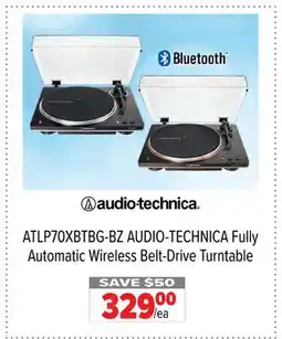 2001 Audio Video ATLP70XBTBG-BZ AUDIO-TECHNICA Fully Automatic Wireless Belt-Drive Turntable offer