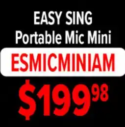 2001 Audio Video ESMICMINIAM JBL EASY SING Portable Mic Mini offer