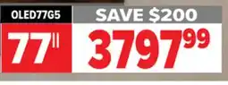 2001 Audio Video OLED77G5 LG 77 OLED evo Al G5 4K Smart TV 2025 offer