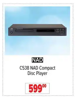 2001 Audio Video C538 NAD Compact Disc Player offer