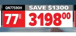 2001 Audio Video QN77S90H SAMSUNG 77 4K OLED HDR PRO GLARE FREE TV offer