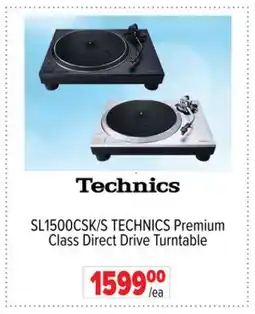 2001 Audio Video SL1500CSK/S TECHNICS Premium Class Direct Drive Turntable offer