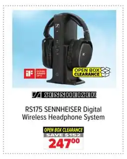 2001 Audio Video RS175 SENNHEISER Digital Wireless Headphone System offer