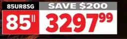2001 Audio Video 85UR8SG HISENSE 85 RGB MiniLED offer