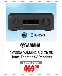2001 Audio Video RX300A YAMAHA 5.2-Ch 8K Home Theater AV Receiver offer