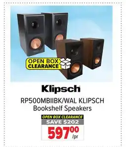 2001 Audio Video RP500MBIIBK/WAL KLIPSCH Bookshelf Speakers offer
