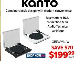 2001 Audio Video OB13VMN/W KANTO Bluetooth or RCA connection & an Audio-Technica cartridge offer