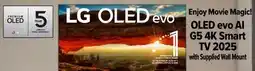 2001 Audio Video OLED55G5 OLED evo AI G5 4K Smart TV 2025 offer