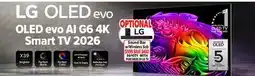 2001 Audio Video OLED55G6W LG OLED evo OLED evo AI G6 4K Smart TV 2026 offer