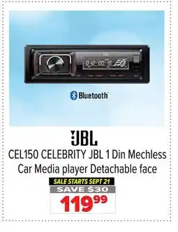 2001 Audio Video CEL150 CELEBRITY JBL 1 Din Mechless Car Media player Detachable face offer