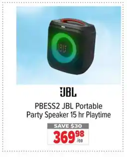 2001 Audio Video PBESS2 JBL Portable Party Speaker 15 hr Playtime offer