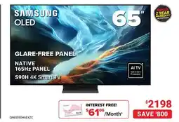 Visions Electronics SAMSUNG OLED GLARE-FREE PANEL S90H 4K Smart TV offer