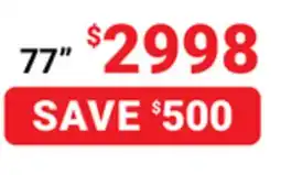 Visions Electronics Lg Oled evo AI 77 offer