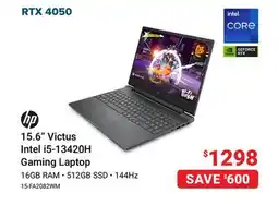 Visions Electronics HP 15.6 Victus Intel i5-13420H Gaming Laptop offer