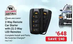 Visions Electronics 2-Way Remote Car Starter with (2) 2-Way LED Remotes offer