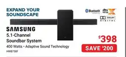 Visions Electronics SAMSUNG 5.1-Channel Soundbar System offer