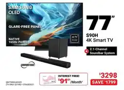 Visions Electronics Samsung 77 S90H 4K Smart TV offer