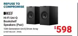 Visions Electronics KEF Hi-Fi Uni-Q Bookshelf Speakers (Pair) offer