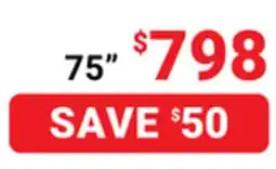 Visions Electronics Hisense QLED QD6QF 4K Smart TV 75 offer