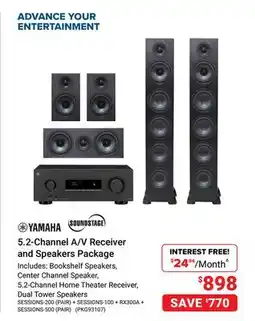 Visions Electronics YAMAHA 5.2-Channel A/V Receiver and Speakers Package offer