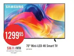 The Brick SAMSUNG 75 M70H Mini-LED 4K Smart Tizen TV (UN75M70HAFXZC) – 2026 Model offer