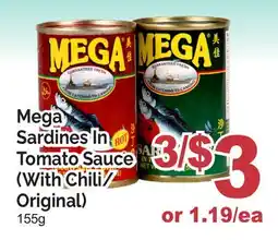 T&T Supermarket MEGA SARDINES IN TOMATO SAUCE offer