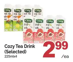 T&T Supermarket COZY TEA DRINK, 225mlx4 offer