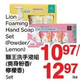 T&T Supermarket LION FOAMING HAND SOAP SET, SET offer