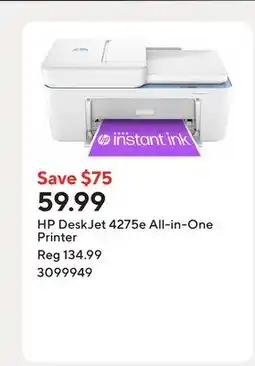Staples HP DeskJet 4275e All-in-One Printer offer