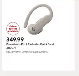 Staples Powerbeats Pro 2 Earbuds - Quick Sand offer