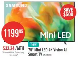 The Brick SAMSUNG 75 M80H Mini-LED 4K Vision AI Smart TV (UN75M80HAFXZC) - 2026 Model offer