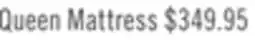 The Brick Queen Mattress offer