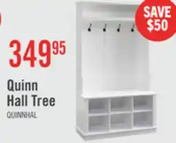 The Brick Quinn 39.75 Hall Tree with Shoe Storage - Matte White offer