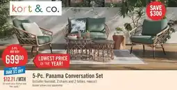 The Brick 5-Pc. Panama Conversation Set offer