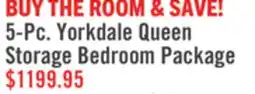 The Brick 5-Pc. Yorkdale Queen Storage Bedroom Package offer