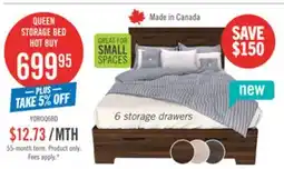The Brick QUEEN STORAGE BED offer