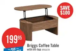 The Brick Briggs 39.76 Lift Top Coffee Table with Storage - Brown offer