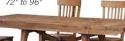 The Brick Cedar 6pc Dining Set with Table, Bench & 4 Chairs, Pine Wood, Trestle-Base, 72.07W - Brown offer